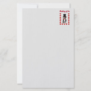 Thinking Of You Poodle Stationery
