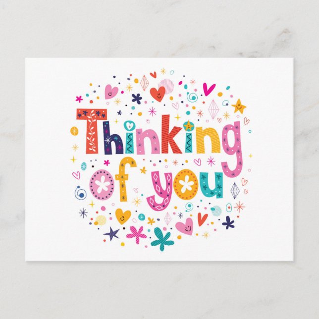Thinking Of You Postcard (Front)