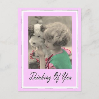 Thinking Of You Postcard by vintagecreations at Zazzle