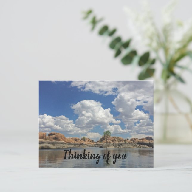 Thinking of You Prescott Landscape Photo Arizona Postcard (Standing Front)