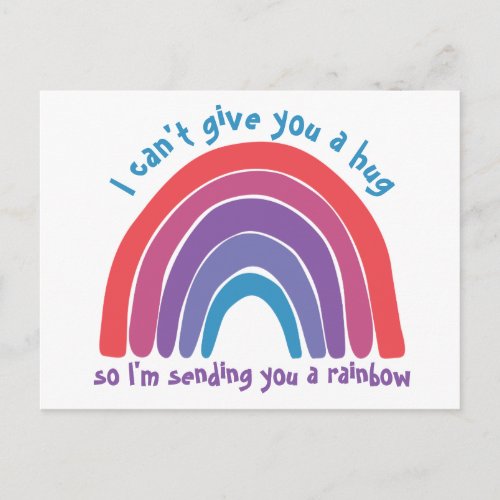 Thinking of You Rainbow Post Card