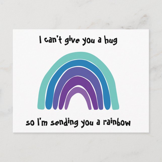 Thinking of You Rainbow Post Card (Front)