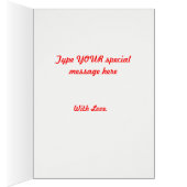 Thinking of You Red Fall Leaves Card (Inside (Right))