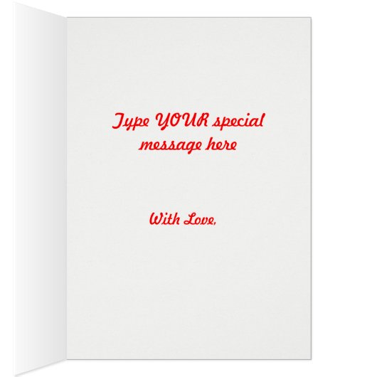 Thinking of You Red Fall Leaves Card (Inside (Right))