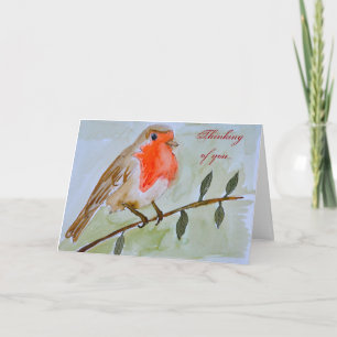 Thinking of You Robin Card
