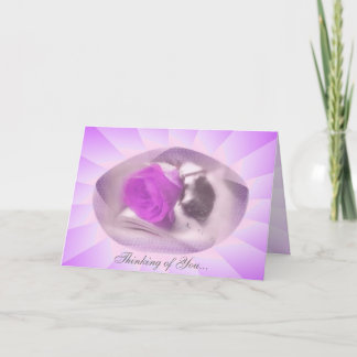 Thinking of You Rose Card
