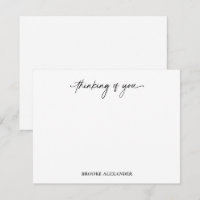Thinking of You Script Handwriting Decorative