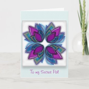 Thinking Of You Secret Pal Card by ArdieAnn at Zazzle