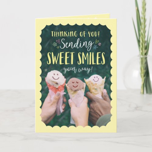Thinking of You sending Sweet Smiles Card
