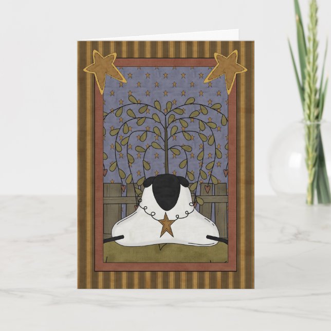 Thinking of You Sheep Card (Front)