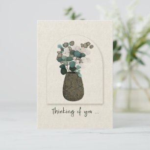 Thinking of You Silver Dollar Eucalyptus in Vase