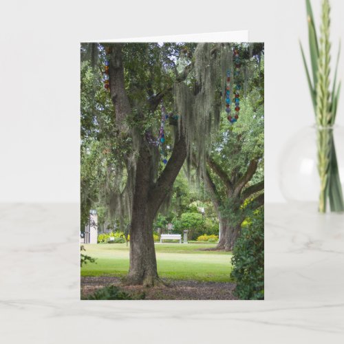 Thinking Of You Spanish Moss and Beads Card