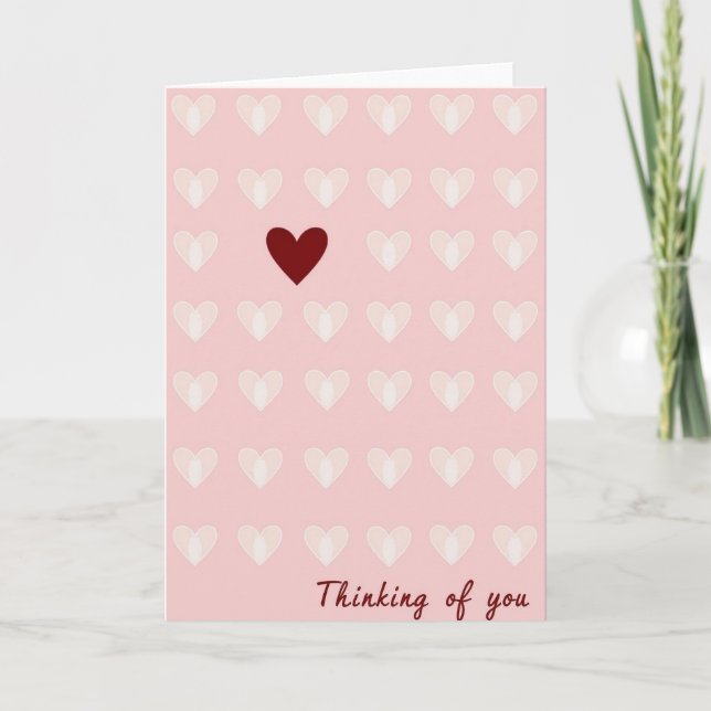 Thinking Of You Special Heart Card (Front)
