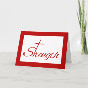 Thinking of You Strength and Psalm 19 14 Card