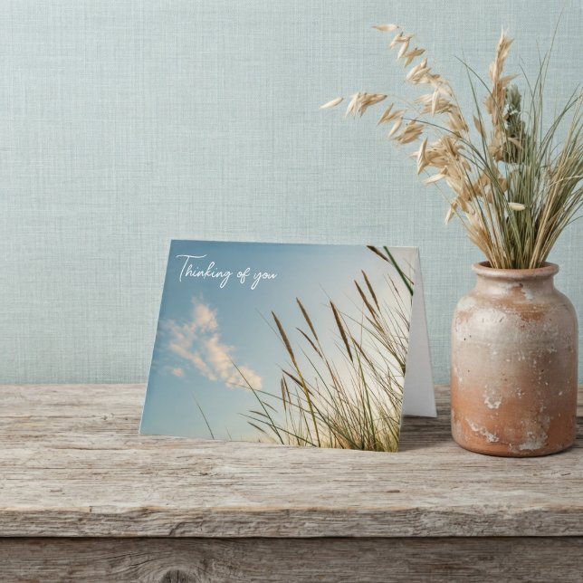 Thinking of You subtle nature Card (Styled digital mockup for inspiration only)