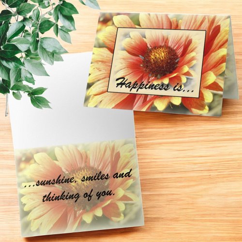 Thinking of You Sun Drenched Flower Template
