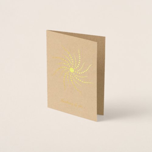 thinking of you sunny days ahead custom message foil card