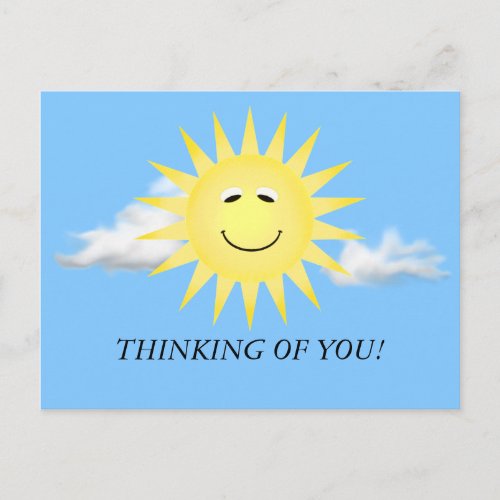 THINKING OF YOU SUNSHINE POSTCARD