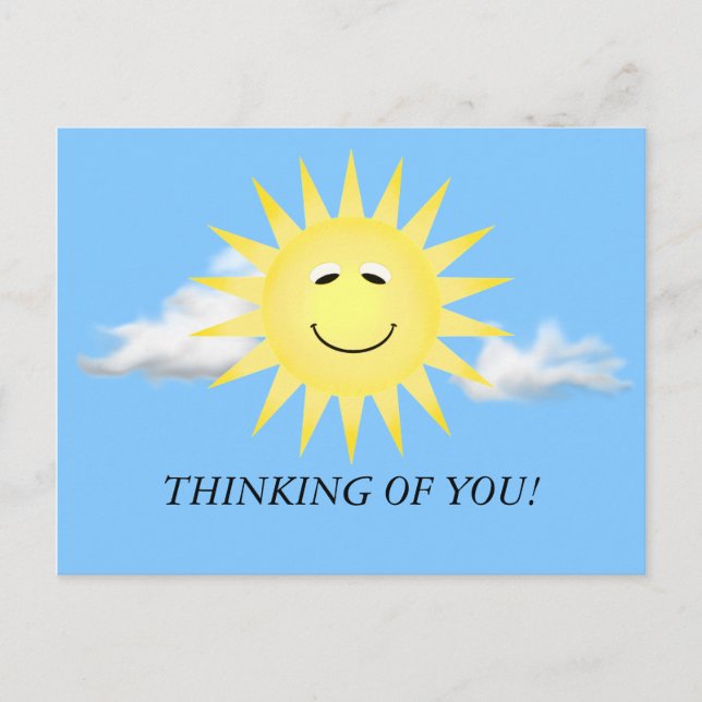 THINKING OF YOU SUNSHINE POSTCARD (Front)