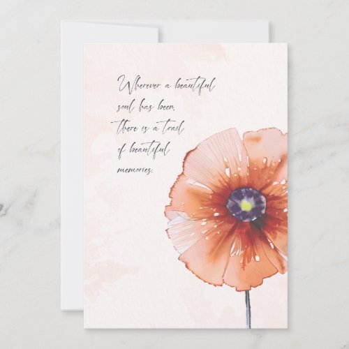 Thinking of You Sympathy Anniversary Card