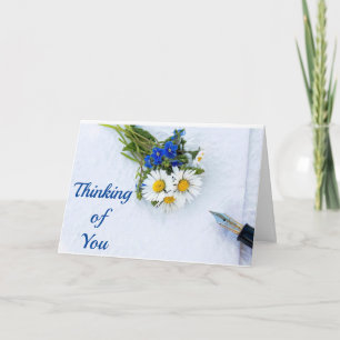 **THINKING OF YOU** SYMPATHY MESSAGE CARD