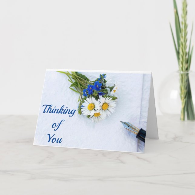 **THINKING OF YOU** SYMPATHY MESSAGE CARD (Front)