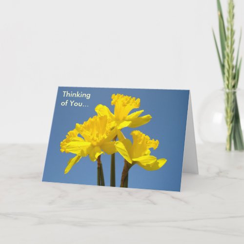 Thinking of You this Easter Cards Daffodil Flower