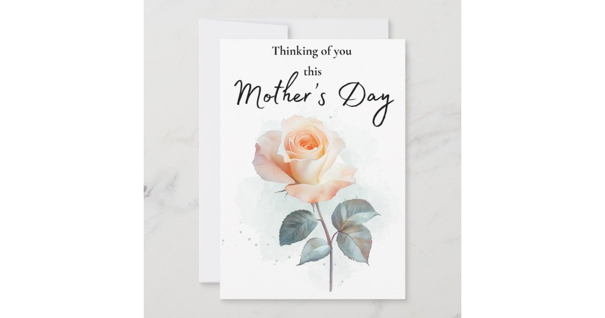 Thinking of You This Mother’s Day – Sympathy Card | Zazzle