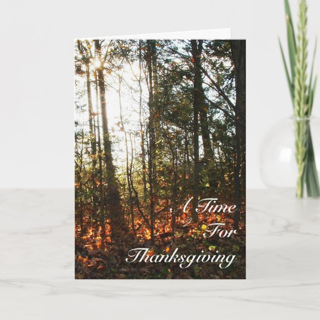 Thinking of You This Thanksgiving Holiday Card (Front)