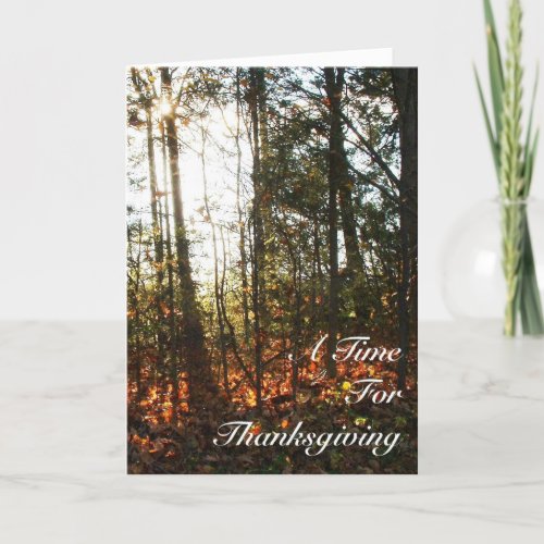 Thinking of You This Thanksgiving Holiday Card