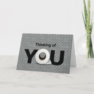 thinking of you toilet paper roll card