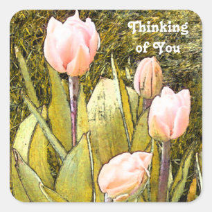 Thinking of You Tulip stickers