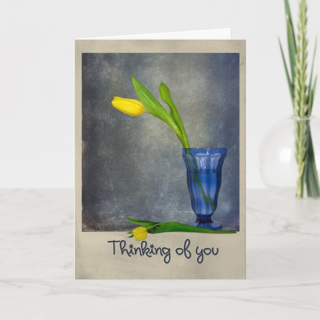 Thinking of You tulips Card (Front)