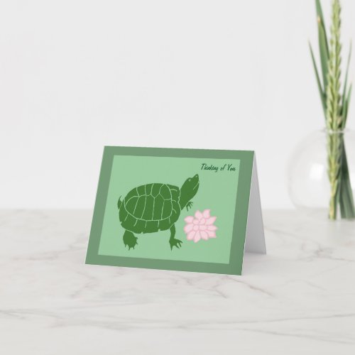 Thinking Of You Turtle Note Cards