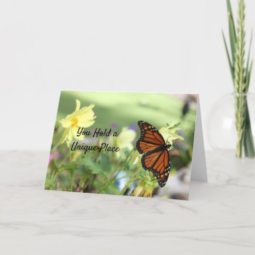 Thinking of You Uniquely _ Monarch Butterfly Card