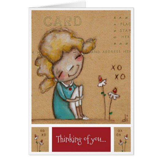 Thinking of You - Valentine Card (Front)
