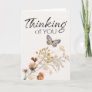 Thinking of You Vintage Botanical Tiny Floral Card