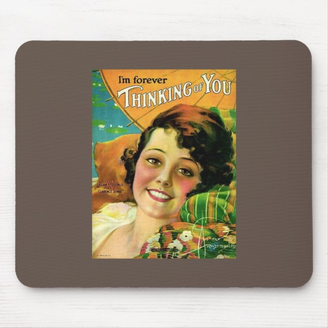 Thinking of You  Vintage - Rolf Armstrong Mouse Pad (Front)