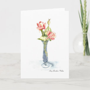 Thinking of You watercolor by Mary Dunham Walters Card