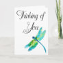 Thinking of You Watercolor Dragonfly Card
