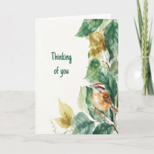 Thinking of you When I See or Hear Birds Card