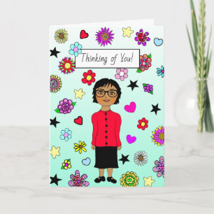 Thinking of You, Whimsical Friendship Card