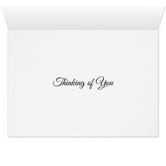 Thinking of You Wind chimes in Trees Greeting Card (Inside Horizontal (Bottom))