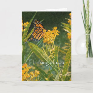 Thinking of you with scripture Psalm 59:16. Letterpress Thank You Card