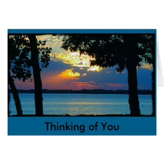 Thinking of You with Sunset Ablaze design Cards