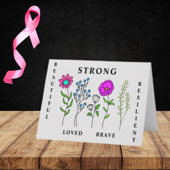 Thinking Of You-Words of Encouragement or Cancer  Card (Creator Uploaded)