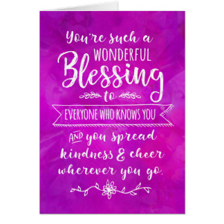Thinking of you, You're such a Wonderful Blessing Cards