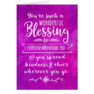 Thinking of you, You're such a Wonderful Blessing Cards