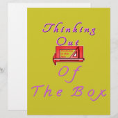 Thinking out of the box. (Front/Back)