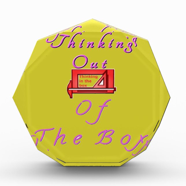 Thinking out of the box. award (Front)